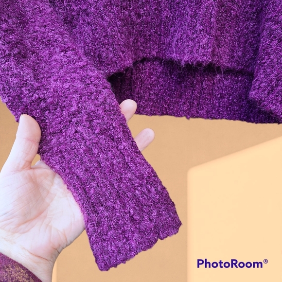 Mudd Magenta Cowl Neck Sweater size Medium - Picture 3 of 5